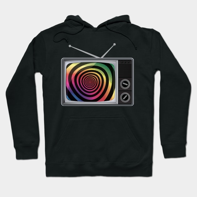 Hypno TV Hoodie by SunsetGraphics